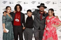 Paulina Alexis, D'Pharaoh Woon-A-Tai, Lane Factor, Sterlin Harjo, and Devery Jacobs at the Tribeca Film Festival