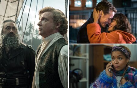 Taika Waititi and Rhys Darby in 'Our Flag Means Death,' Sam Heughan and Priyanka Chopra Jonas in 'Love Again,' and Antonia Thomas in 'Still Up'