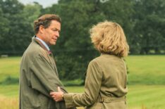 Dominic West and Olivia Williams as Charles and Camilla in 'The Crown' Season 5