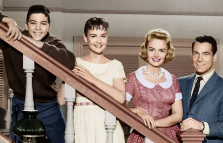 Paul Petersen, Shelley Fabares, Donna Reed, and Carl Betz in 'The Donna Reed Show'