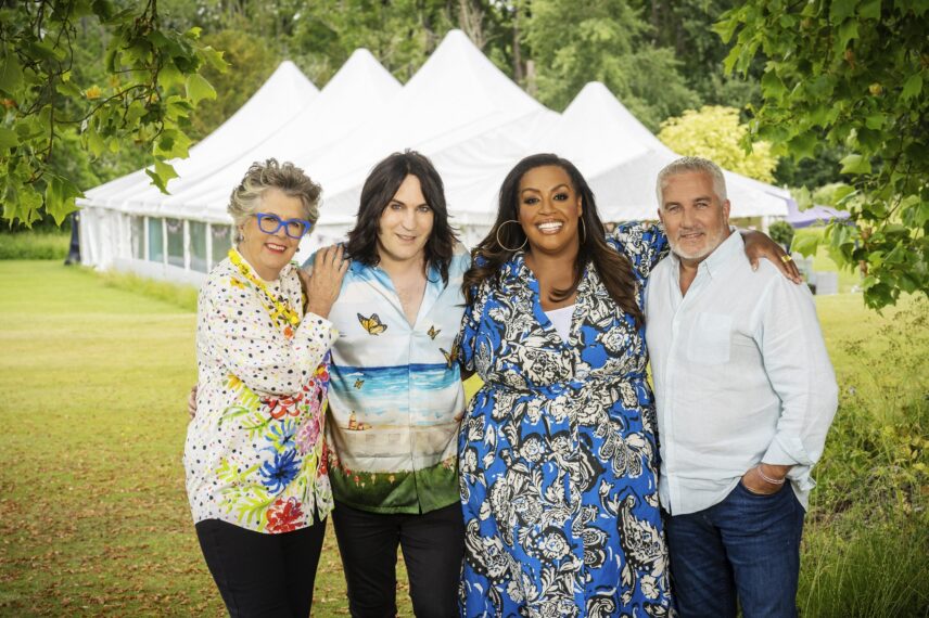 Prue Leith, Noel Fielding, Alison Hammond, and Paul Hollywood for 'The Great British Baking Show'