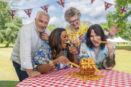 Prue Leith, Noel Fielding, Alison Hammond, and Paul Hollywood for 'The Great British Baking Show'