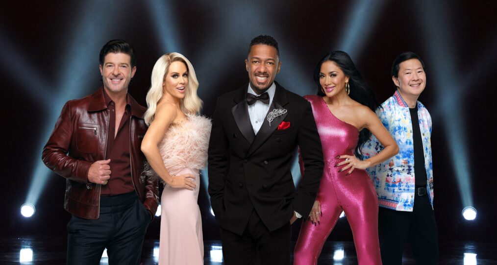 Robin Thicke, Jenny McCarthy-Wahlberg, Nick Cannon, Nicole Scherzinger, and Ken Jeong for 'The Masked Singer'