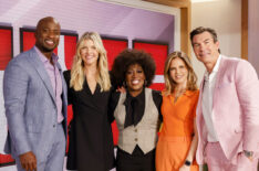 'The Talk' hosts Akbar Gbajabiamila, Amanda Kloots, Sheryl Underwood, Natalie Morales, and Jerry O'Connell