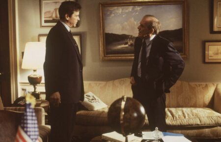 Tim Matheson and John Spencer in 'The West Wing'