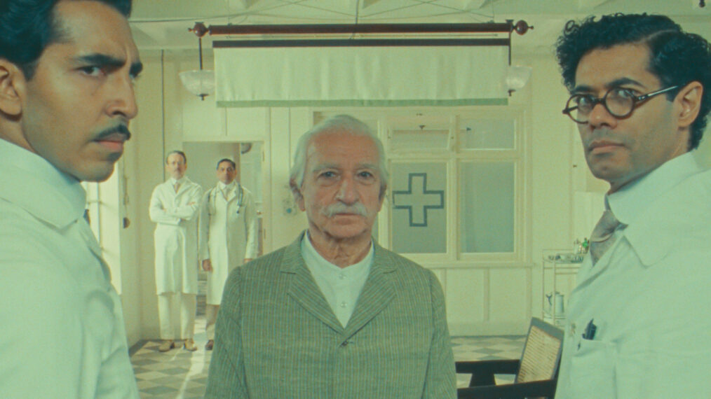 Dev Patel, Sir Ben Kingsley, and Richard Ayoade in 'The Wonderful Story of Henry Sugar'