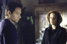 David Duchovny as Fox Mulder and Gillian Anderson as Dana Scully in 'The X-Files'