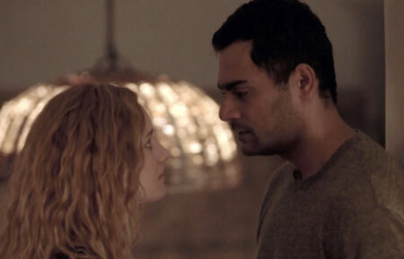 Laurence Leboeuf and Hamza Haq in 'Transplant'