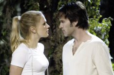 Anna Paquin as Sookie Stackhouse and Stephen Moyer as Bill Compton in 'True Blood'