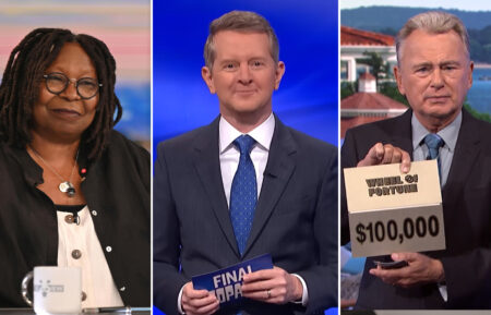 Whoopi Goldberg, Ken Jennings, and Pat Sajak