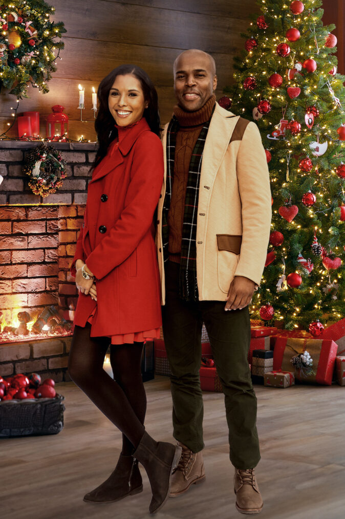 Felisha Cooper and Johnny Ramey in '12 Games of Christmas'