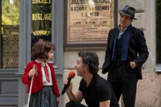 Nell Sutton, Shawn Levy, and Mark Ruffalo in All the Light We Cannot See