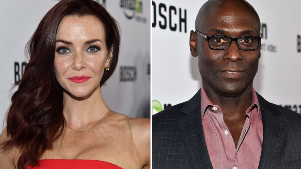 Annie Wersching & Lance Reddick arrives for the red carpet premiere screening for Amazon's first original drama series 'Bosch' at The Dome at Arclight Hollywood on February 3, 2015 in Hollywood, California.