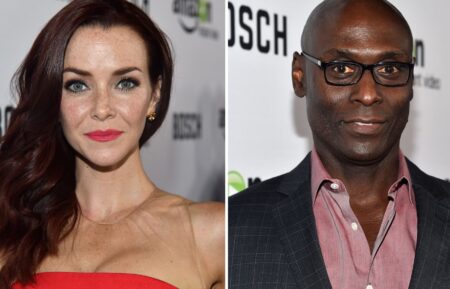 Annie Wersching & Lance Reddick arrives for the red carpet premiere screening for Amazon's first original drama series 'Bosch' at The Dome at Arclight Hollywood on February 3, 2015 in Hollywood, California.