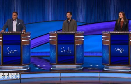 Jeopardy October 18, 2023 Lucy Ricketts, Josh Saak, and Sam Stapleton