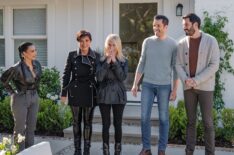 Kim Kardashian, Kris Jenner, Jonathan Scott, and Drew Scott on Celebrity IOU