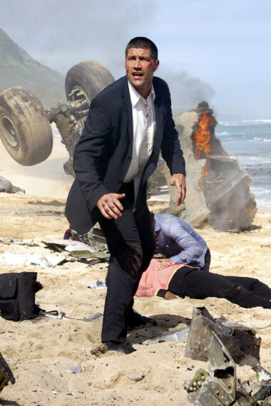 Matthew Fox after the airplane crash in Lost