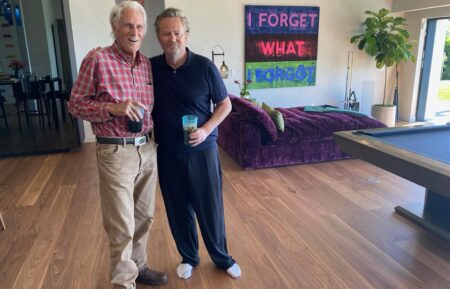 Matthew Perry Shares Rare Photo with Actor Father John Bennett Perry Instagram