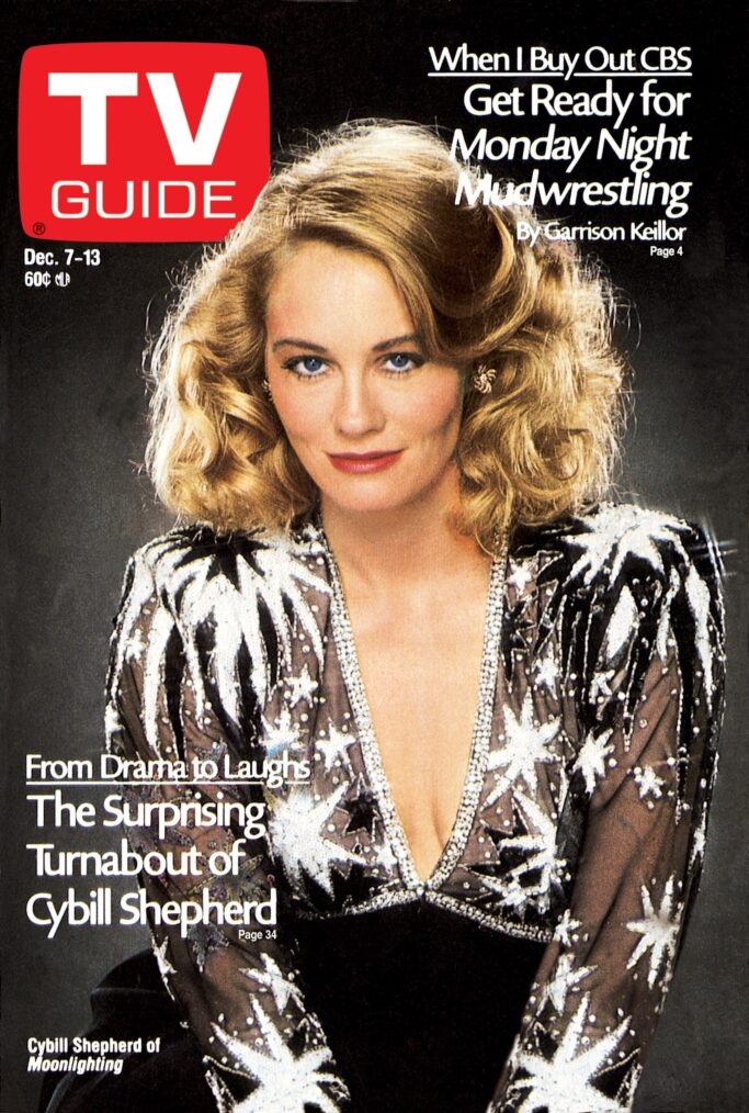 Cybill Shepherd of Moonlighting on TV Guide cover - December 7-13, 1985