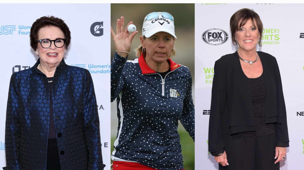 Billie Jean King, Annika Sorenstam, Lyn St. James