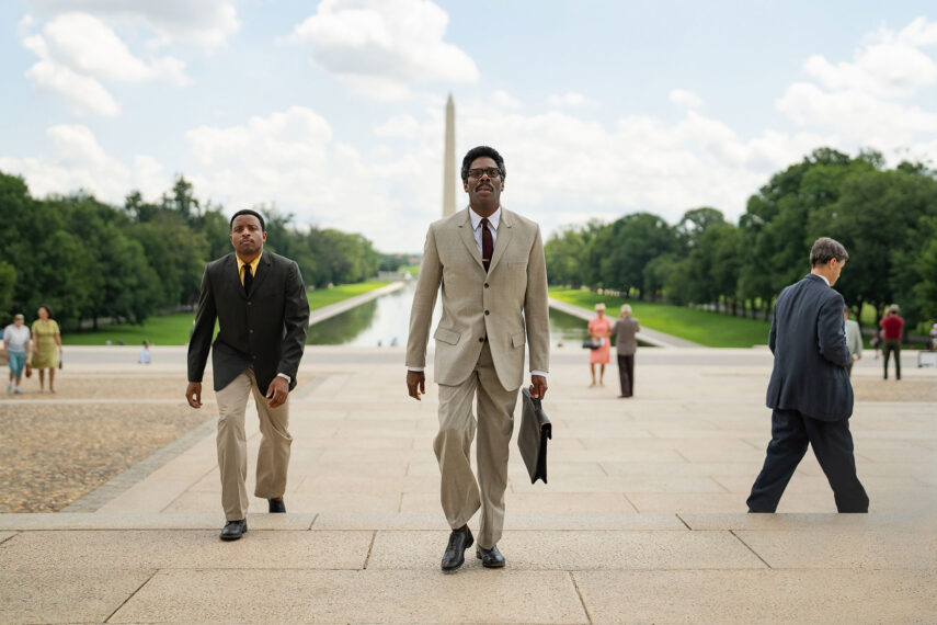 Jeffrey Mackenzie Jordan and Colman Domingo in 'Rustin'