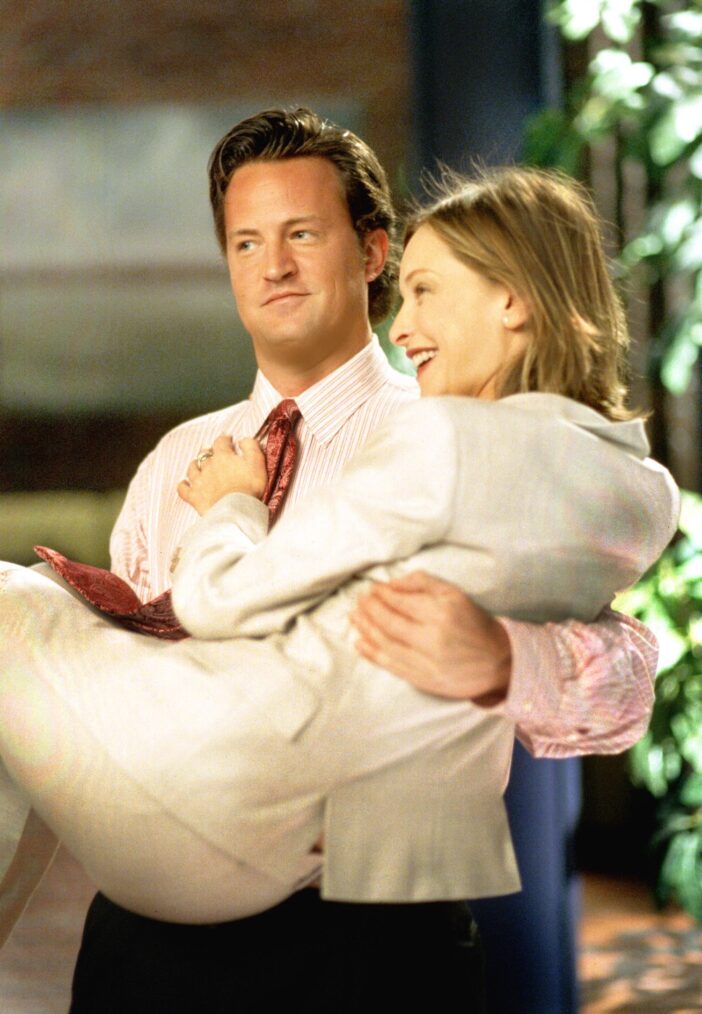 Matthew Perry as lawyer Todd Merrick and Calista Flockhart in 'Ally McBeal'