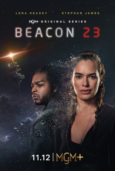 Stephan James and Lena Headey — 'Beacon 23' poster