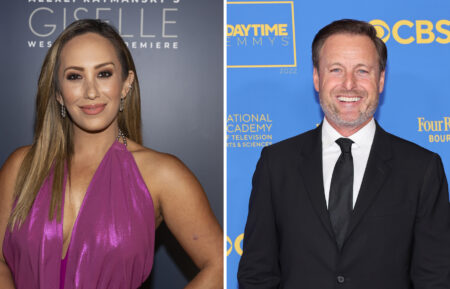 Cheryl Burke and Chris Harrison