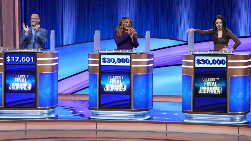 Christopher Meloni, Sherri Shepherd and Katie Nolan on Celebrity Jeopardy!