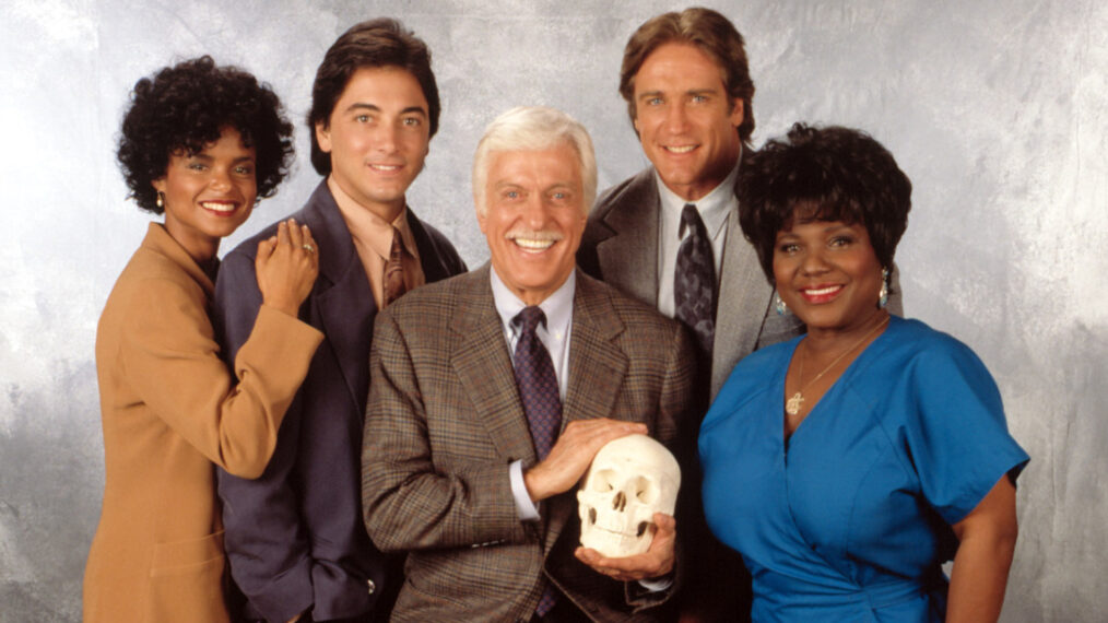 Victoria Rowell, Scott Baio, Dick Van Dyke, Barry Van Dyke, and Delores Hall of 'Diagnosis Murder'