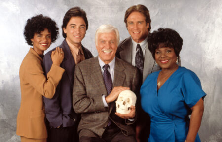 Victoria Rowell, Scott Baio, Dick Van Dyke, Barry Van Dyke, and Delores Hall of 'Diagnosis Murder'