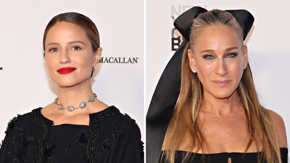 Dianna Agron and Sarah Jessica Parker at New York City Ballet 2023 Fall Fashion Gala