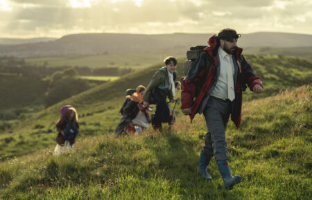 Simon Bird as David and Kadiff Kerwan as David in 'Everyone Else Burns' Season 1 Episode 1