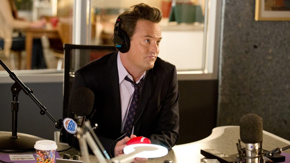 Matthew Perry as sports talk radio host Ryan King in 'Go On' - Season 1, Episode 18 - 'Double Down'