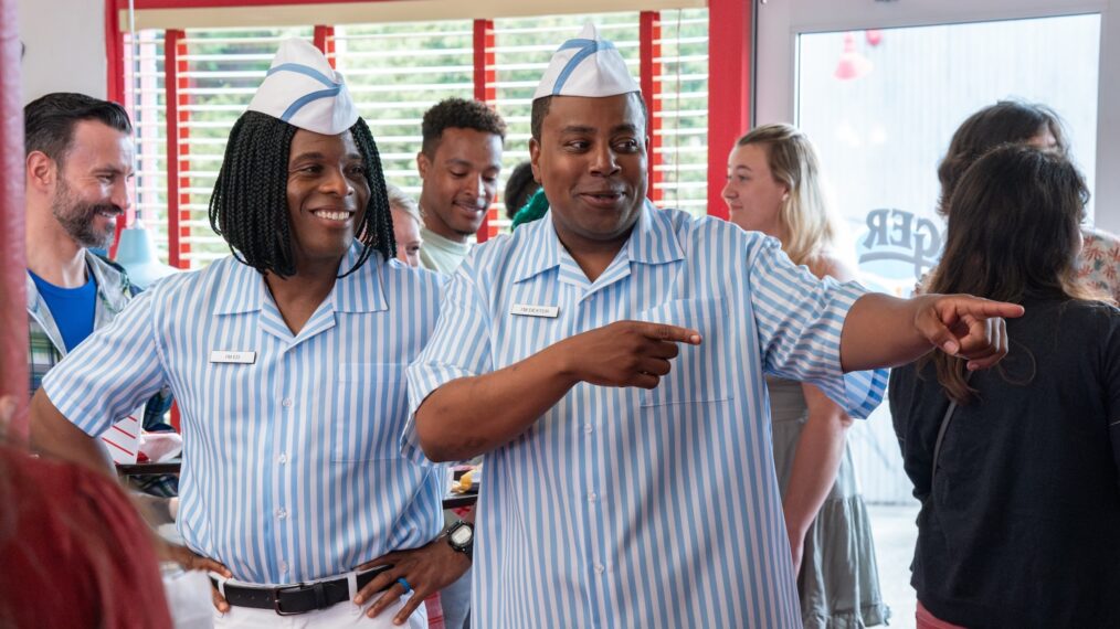 Kel Mitchell als Ed und Kenan Thompson als Dexter in „Good Burger 2“