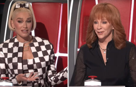 Gwen Stefani and Reba McEntire on The Voice