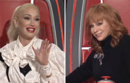 Gwen Stefani and Reba McEntire on The Voice