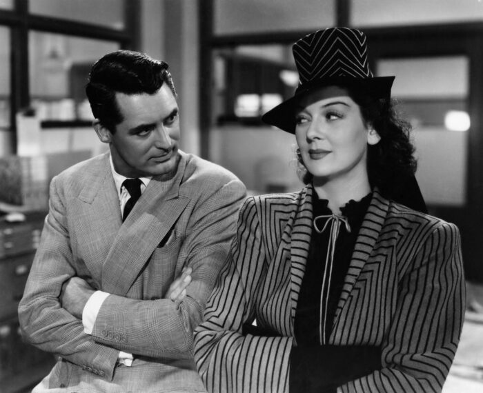 Cary Grant and Rosalind Russell — 'His Girl Friday'
