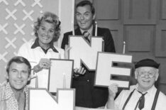 Paul Lynde, Rosie Marie, Peter Marshall, and Cliff Arquette of 'Hollywood Squares'