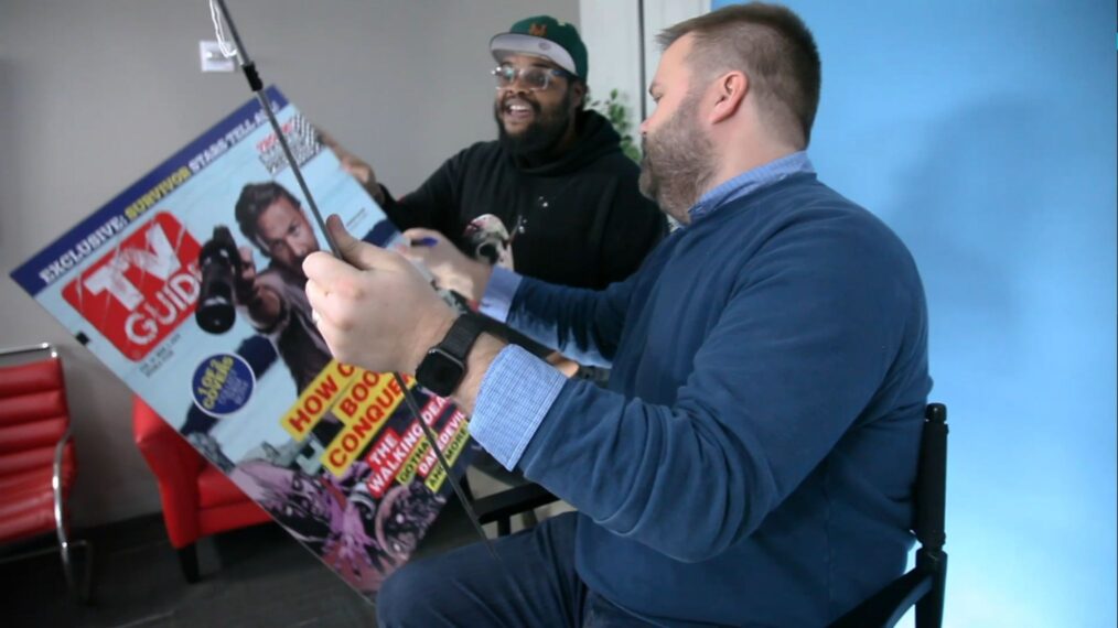 Invincible' Creator Robert Kirkman Signs Boatload of TV Guide Magazine's 'The  Walking Dead' Merch (VIDEO)