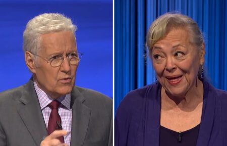 Alex Trebek and Yoshie Hill on 'Jeopardy!'