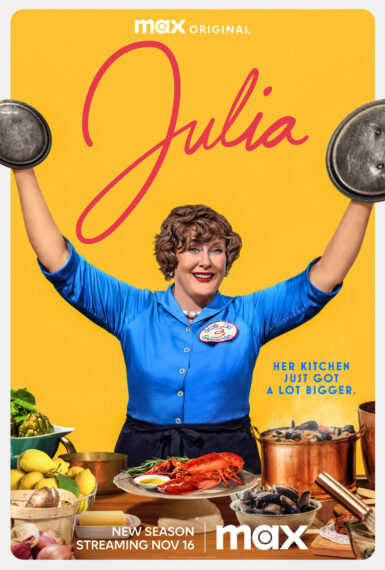 Sarah Lancashire as Julia Child in key art for 'Julia' Season 2