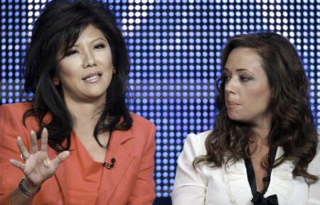 Julie Chen Moonves and Leah Reimini