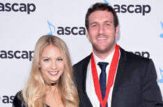 Actress Lanie McAuley and songwriter Abe Stoklasa attend the 55th annual ASCAP Country Music awards