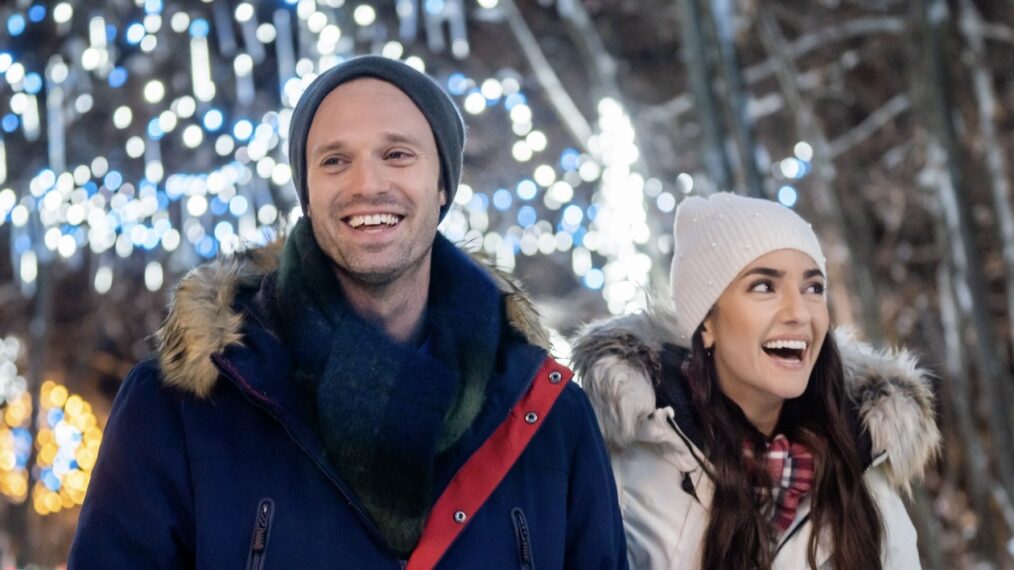 Jake Epstein and Paniz Zade in 'Laughing All the Way'