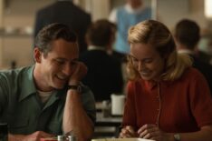 Lewis Pullman and Brie Larson in 'Lessons in Chemistry'