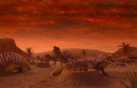 Dinosaurs in 'Live on Our Planet'