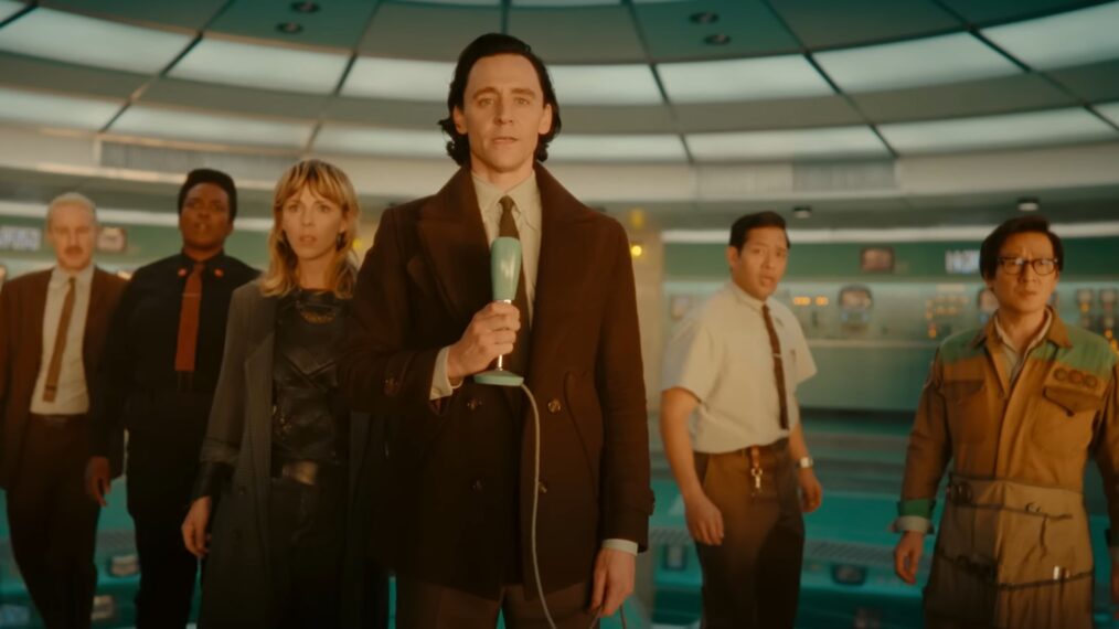 Owen Wilson, Wunmi Mosaku, Sophia Di Martino, Tom Hiddleston, Eugene Cordero, and Ke Huy Quan in 'Loki' Season 2