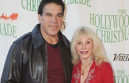 Lou Ferrigno and his wife Carla at holiday parade