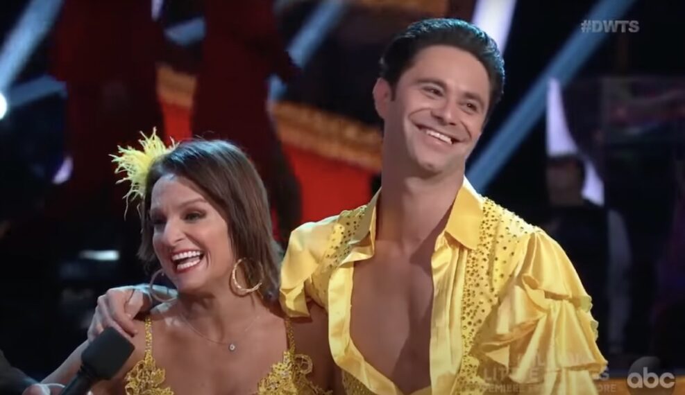 Mary Lou Retton and Sasha Farber on DWTS